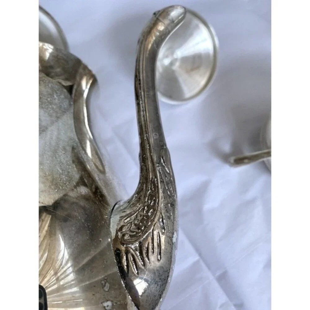Vintage Leonard Co Silver-plated 3 Piece Coffee/Tea Pot Sugar Creamer Set